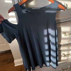 Black off the shoulder top